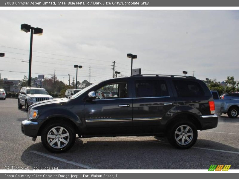Steel Blue Metallic / Dark Slate Gray/Light Slate Gray 2008 Chrysler Aspen Limited