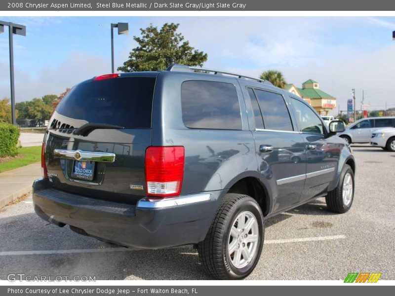 Steel Blue Metallic / Dark Slate Gray/Light Slate Gray 2008 Chrysler Aspen Limited