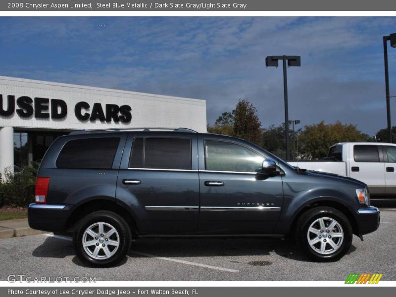 Steel Blue Metallic / Dark Slate Gray/Light Slate Gray 2008 Chrysler Aspen Limited