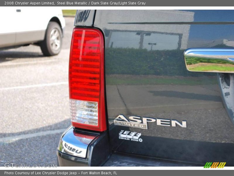 Steel Blue Metallic / Dark Slate Gray/Light Slate Gray 2008 Chrysler Aspen Limited