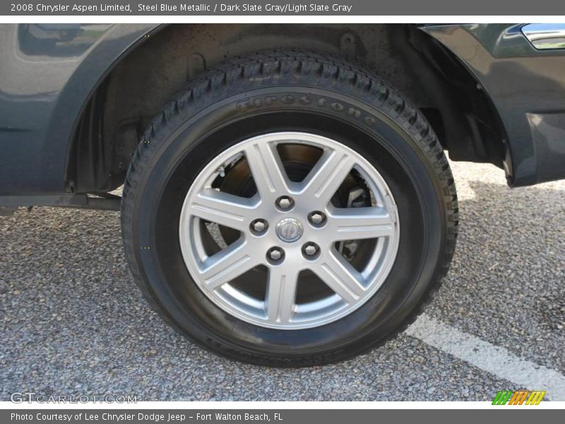 Steel Blue Metallic / Dark Slate Gray/Light Slate Gray 2008 Chrysler Aspen Limited