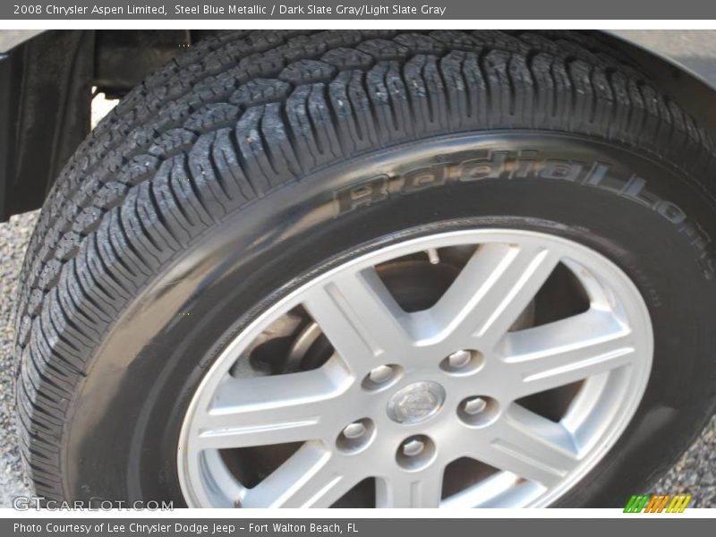 Steel Blue Metallic / Dark Slate Gray/Light Slate Gray 2008 Chrysler Aspen Limited