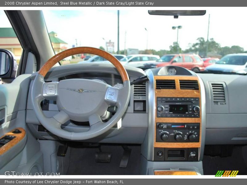 Steel Blue Metallic / Dark Slate Gray/Light Slate Gray 2008 Chrysler Aspen Limited