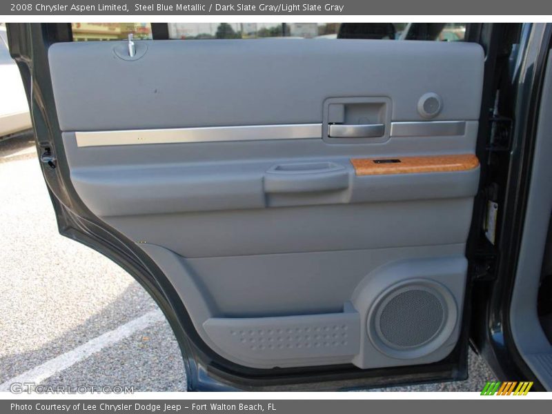 Steel Blue Metallic / Dark Slate Gray/Light Slate Gray 2008 Chrysler Aspen Limited