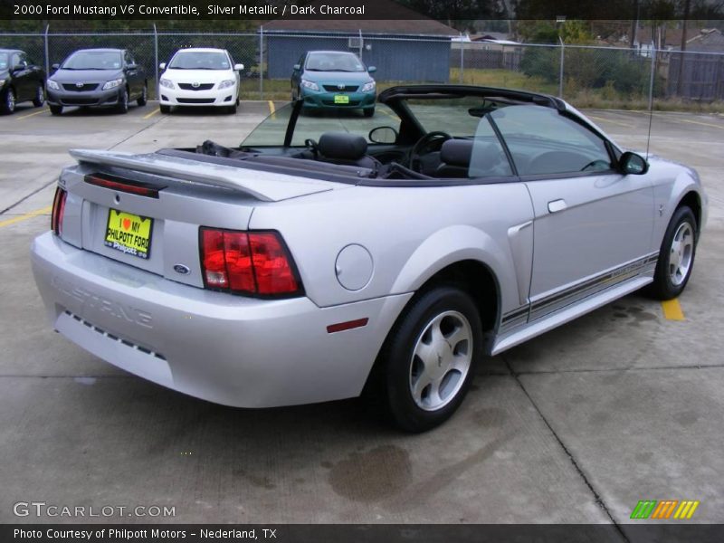 Silver Metallic / Dark Charcoal 2000 Ford Mustang V6 Convertible