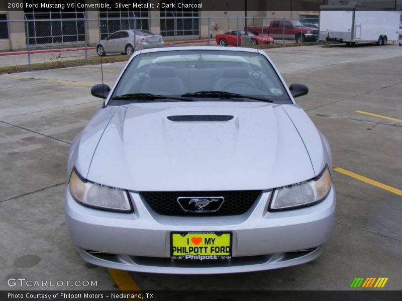 Silver Metallic / Dark Charcoal 2000 Ford Mustang V6 Convertible