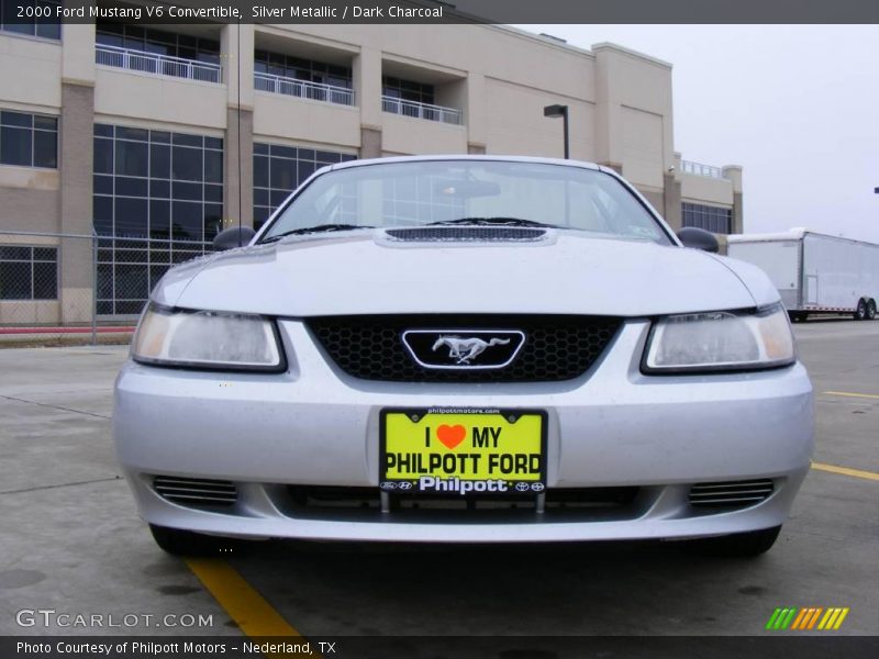 Silver Metallic / Dark Charcoal 2000 Ford Mustang V6 Convertible