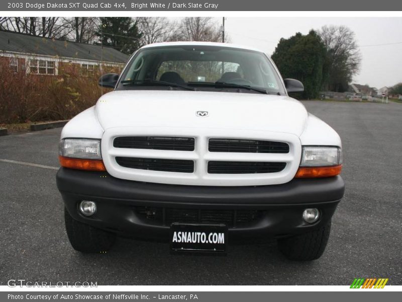 Bright White / Dark Slate Gray 2003 Dodge Dakota SXT Quad Cab 4x4