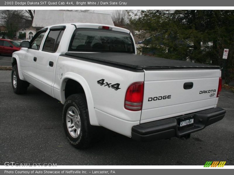 Bright White / Dark Slate Gray 2003 Dodge Dakota SXT Quad Cab 4x4