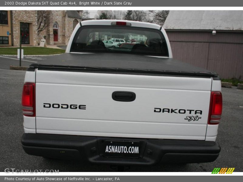 Bright White / Dark Slate Gray 2003 Dodge Dakota SXT Quad Cab 4x4