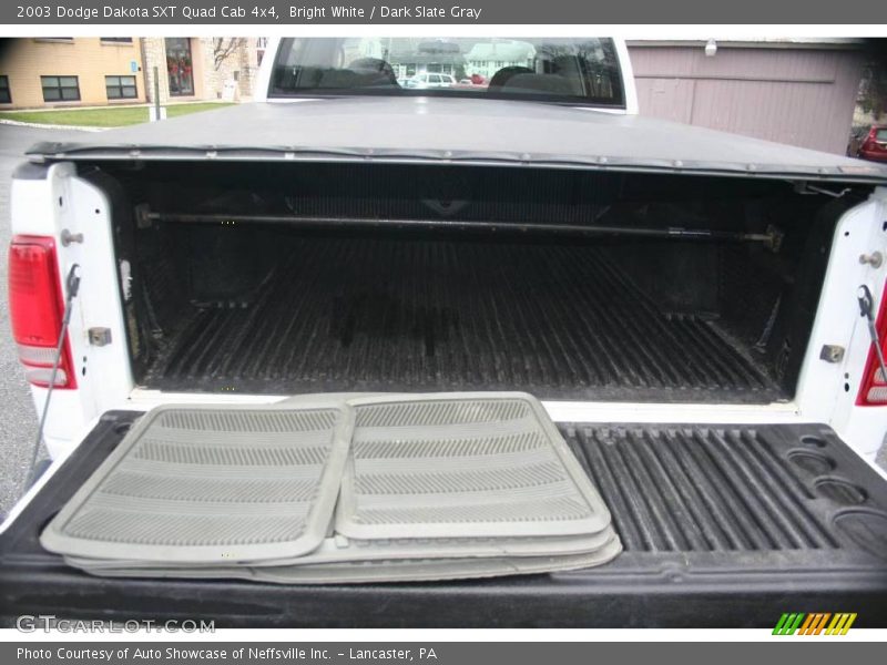 Bright White / Dark Slate Gray 2003 Dodge Dakota SXT Quad Cab 4x4