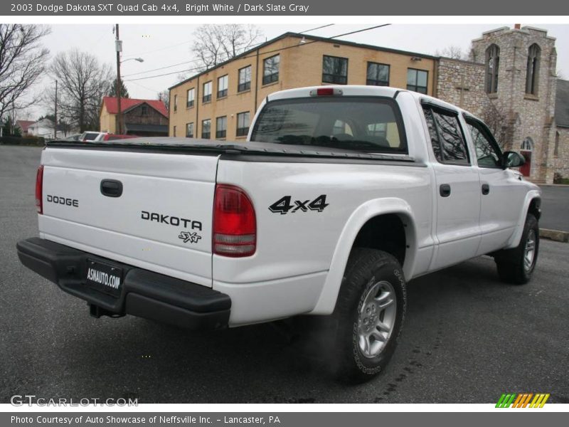 Bright White / Dark Slate Gray 2003 Dodge Dakota SXT Quad Cab 4x4