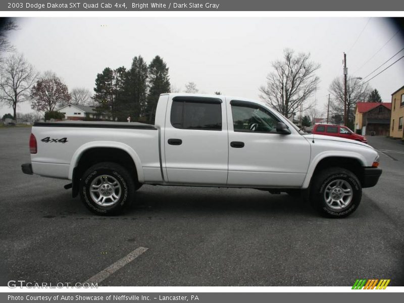 Bright White / Dark Slate Gray 2003 Dodge Dakota SXT Quad Cab 4x4