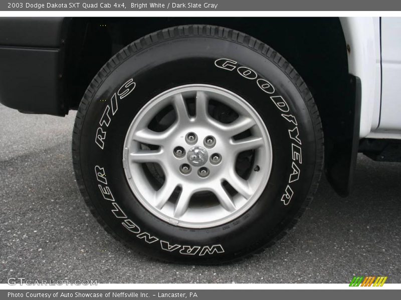 Bright White / Dark Slate Gray 2003 Dodge Dakota SXT Quad Cab 4x4