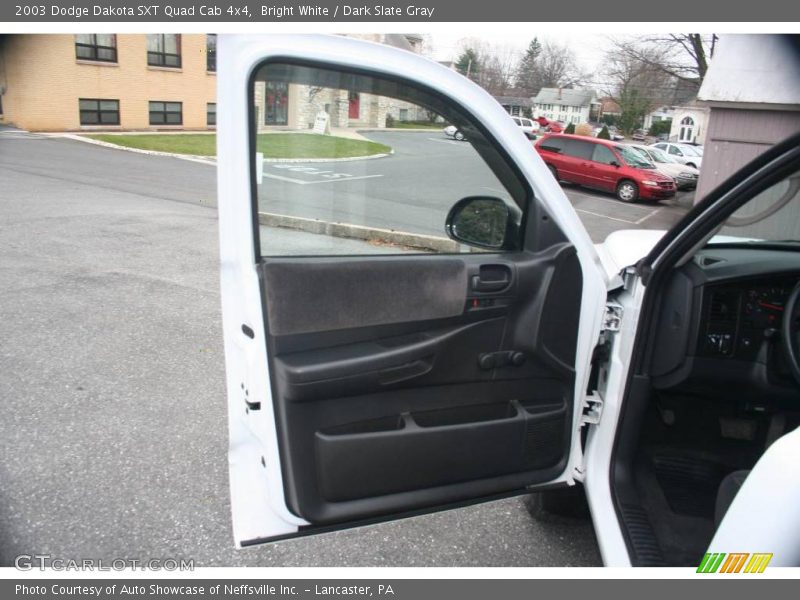 Bright White / Dark Slate Gray 2003 Dodge Dakota SXT Quad Cab 4x4