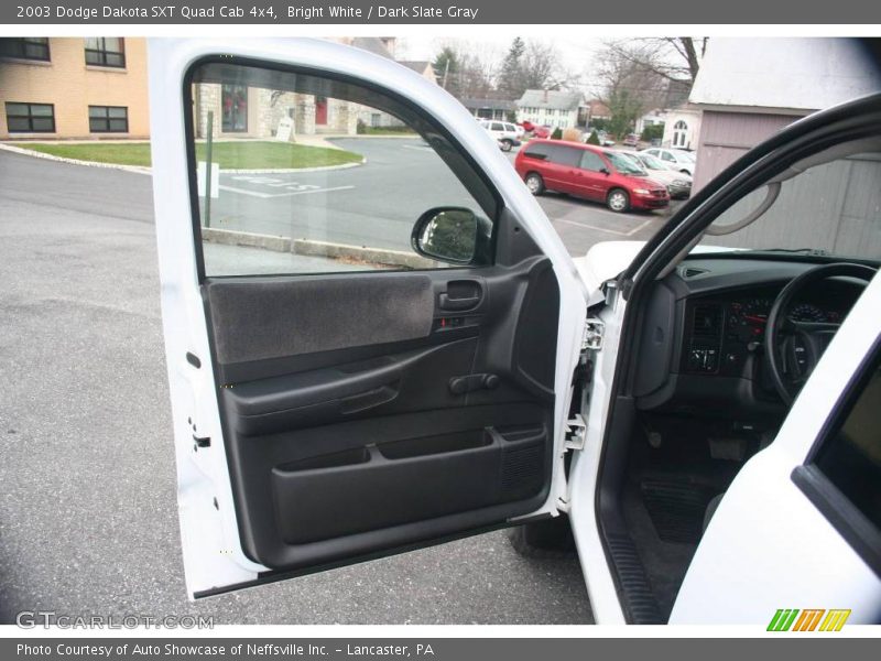 Bright White / Dark Slate Gray 2003 Dodge Dakota SXT Quad Cab 4x4