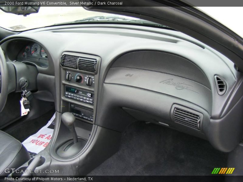 Silver Metallic / Dark Charcoal 2000 Ford Mustang V6 Convertible