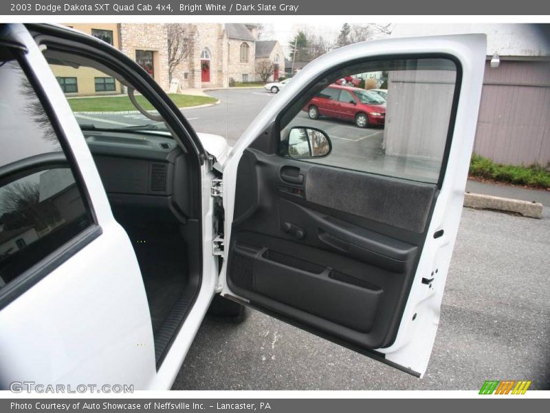 Bright White / Dark Slate Gray 2003 Dodge Dakota SXT Quad Cab 4x4