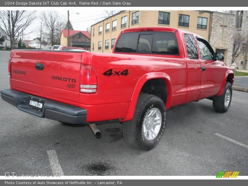 Flame Red / Dark Slate Gray 2004 Dodge Dakota SXT Club Cab 4x4