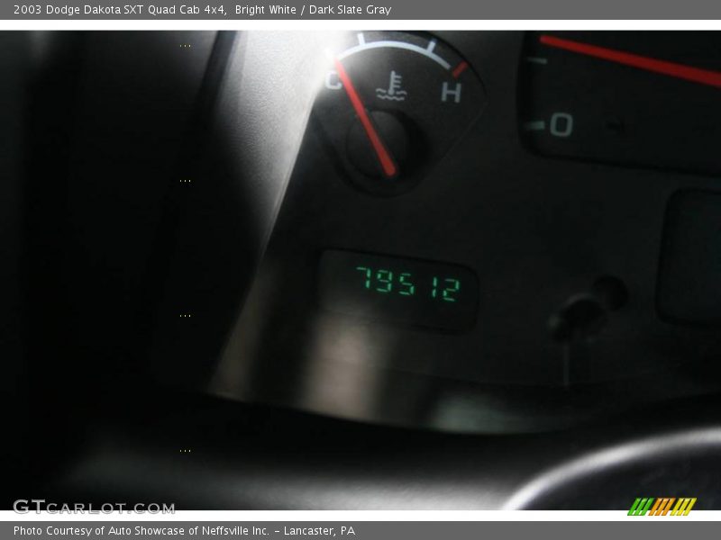 Bright White / Dark Slate Gray 2003 Dodge Dakota SXT Quad Cab 4x4