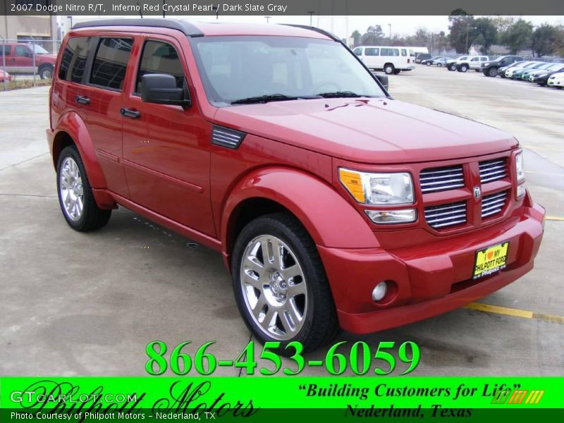 Inferno Red Crystal Pearl / Dark Slate Gray 2007 Dodge Nitro R/T