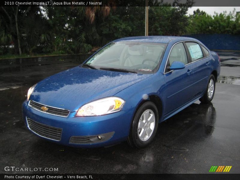Aqua Blue Metallic / Neutral 2010 Chevrolet Impala LT