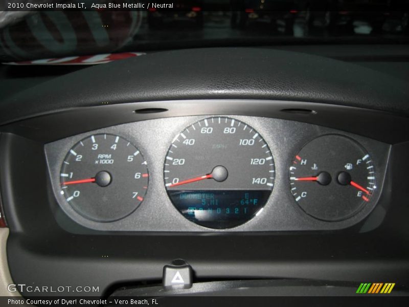 Aqua Blue Metallic / Neutral 2010 Chevrolet Impala LT