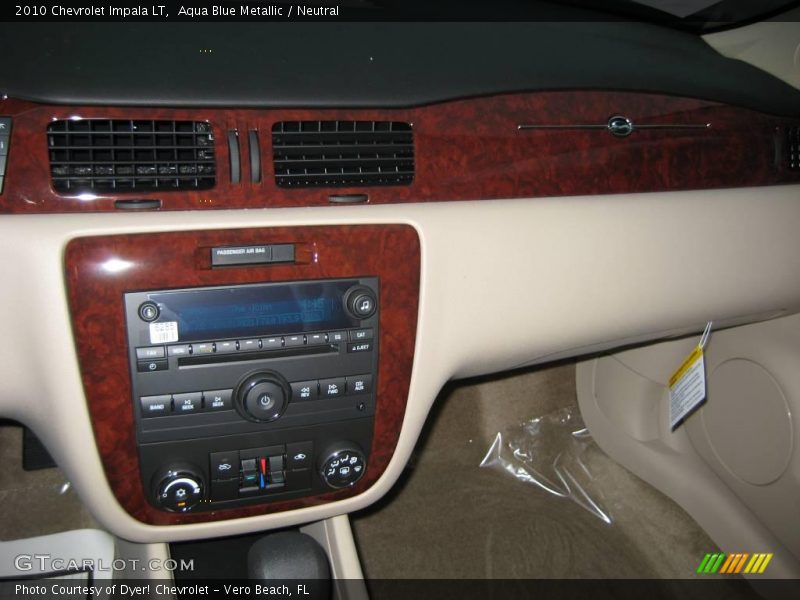 Aqua Blue Metallic / Neutral 2010 Chevrolet Impala LT