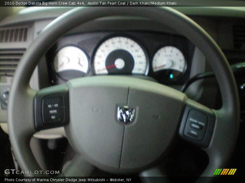 Austin Tan Pearl Coat / Dark Khaki/Medium Khaki 2010 Dodge Dakota Big Horn Crew Cab 4x4