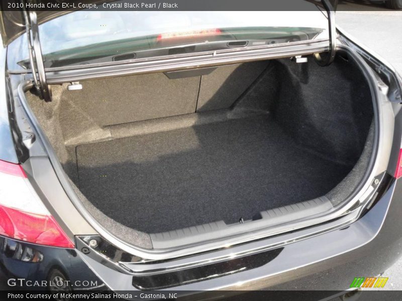 Crystal Black Pearl / Black 2010 Honda Civic EX-L Coupe