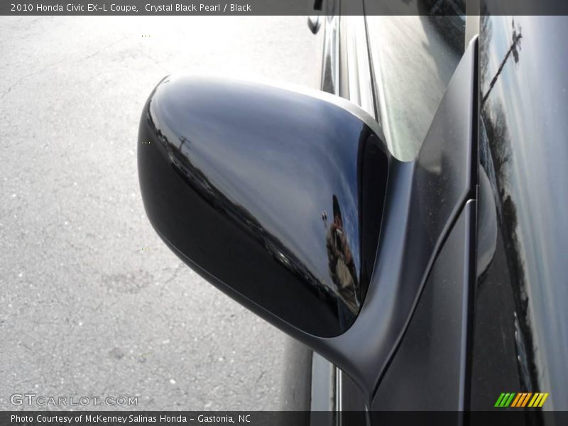Crystal Black Pearl / Black 2010 Honda Civic EX-L Coupe