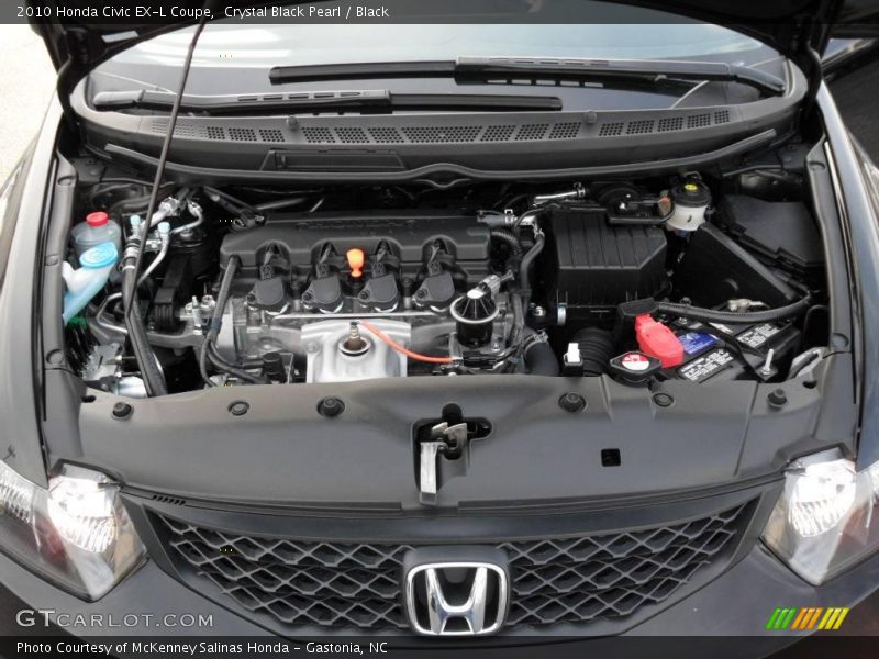 Crystal Black Pearl / Black 2010 Honda Civic EX-L Coupe