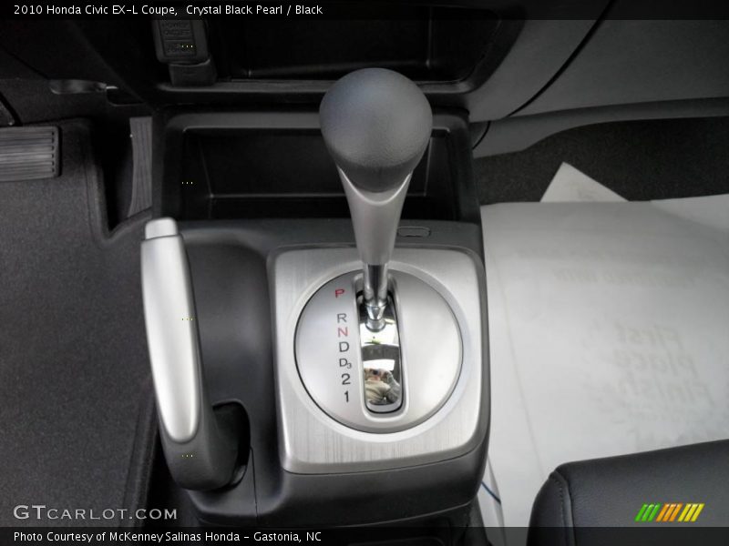 Crystal Black Pearl / Black 2010 Honda Civic EX-L Coupe
