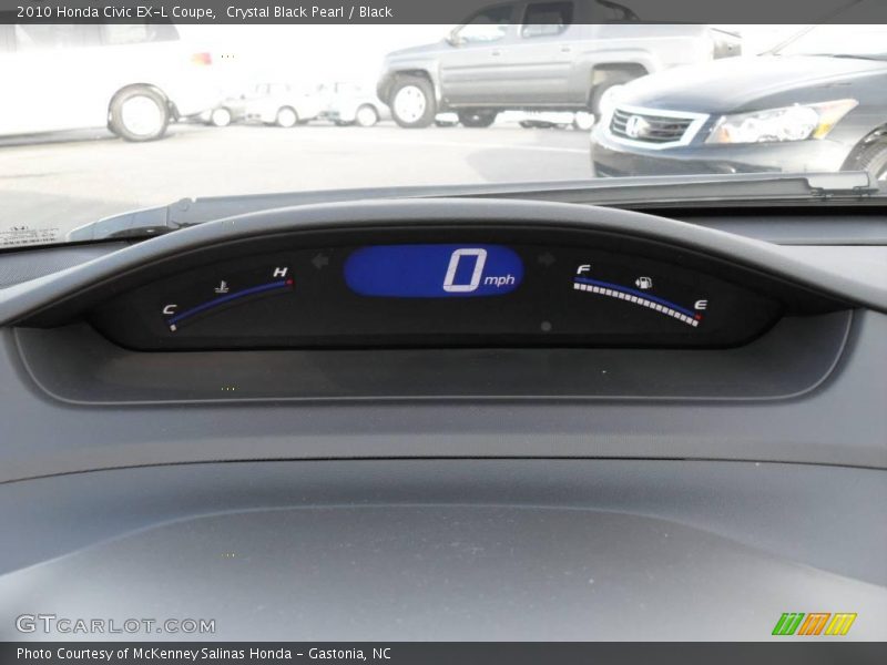 Crystal Black Pearl / Black 2010 Honda Civic EX-L Coupe