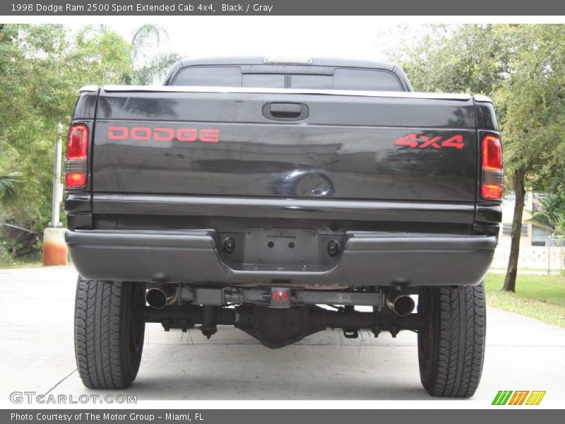 Black / Gray 1998 Dodge Ram 2500 Sport Extended Cab 4x4