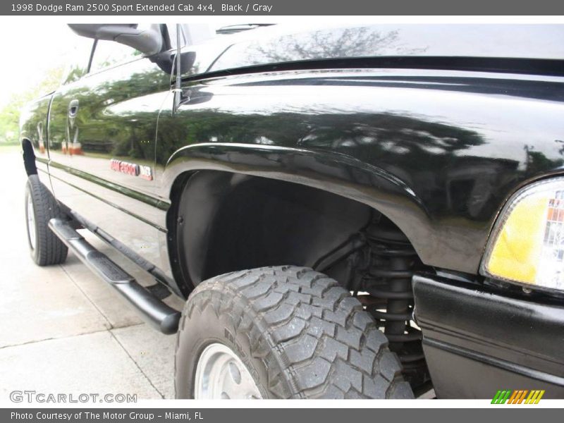 Black / Gray 1998 Dodge Ram 2500 Sport Extended Cab 4x4