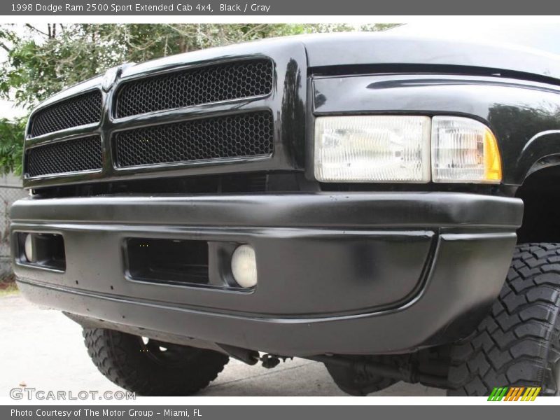 Black / Gray 1998 Dodge Ram 2500 Sport Extended Cab 4x4