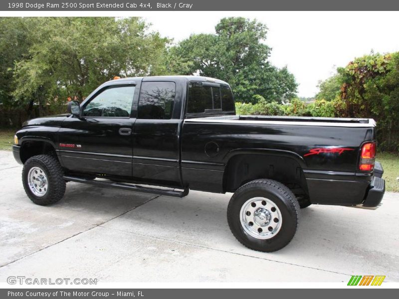 Black / Gray 1998 Dodge Ram 2500 Sport Extended Cab 4x4