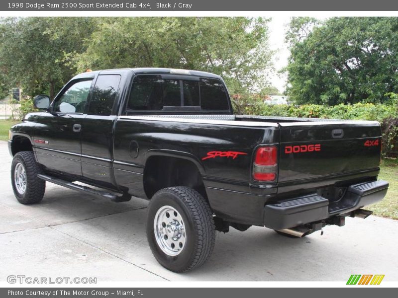 Black / Gray 1998 Dodge Ram 2500 Sport Extended Cab 4x4