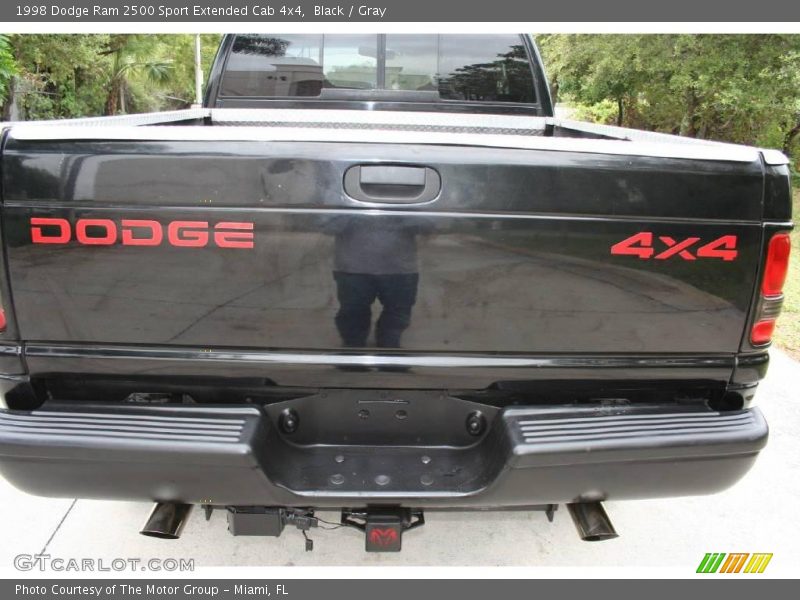 Black / Gray 1998 Dodge Ram 2500 Sport Extended Cab 4x4