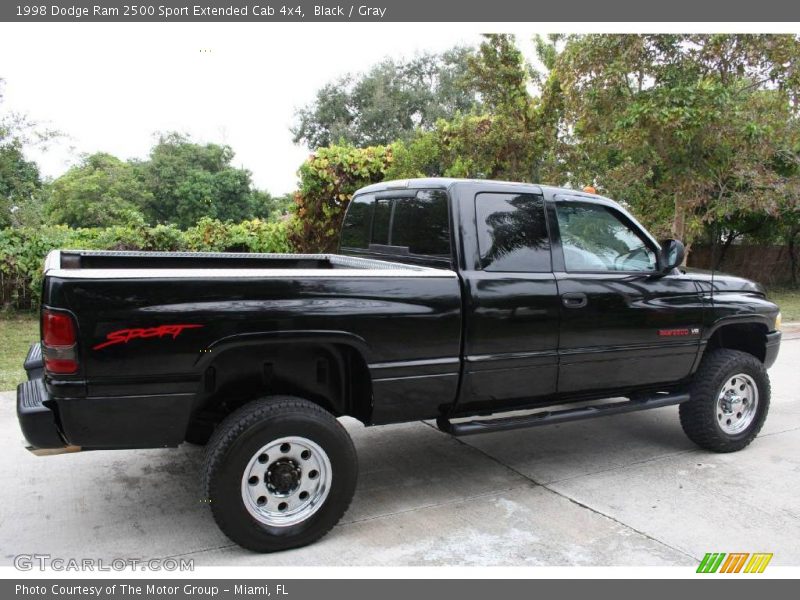 Black / Gray 1998 Dodge Ram 2500 Sport Extended Cab 4x4