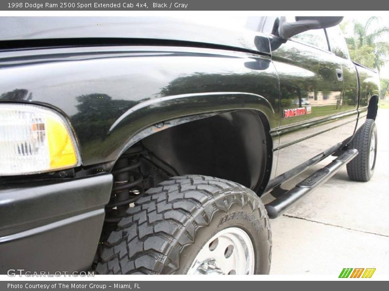 Black / Gray 1998 Dodge Ram 2500 Sport Extended Cab 4x4