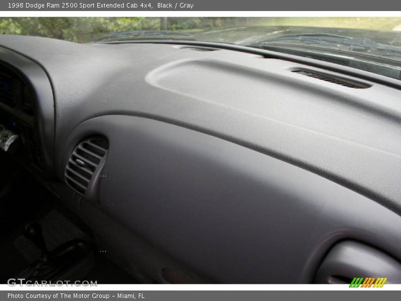 Black / Gray 1998 Dodge Ram 2500 Sport Extended Cab 4x4