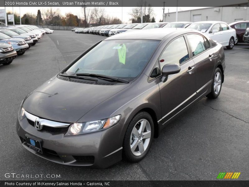 Urban Titanium Metallic / Black 2010 Honda Civic LX-S Sedan