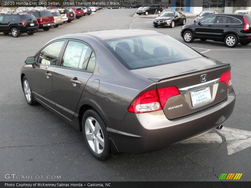 Urban Titanium Metallic / Black 2010 Honda Civic LX-S Sedan