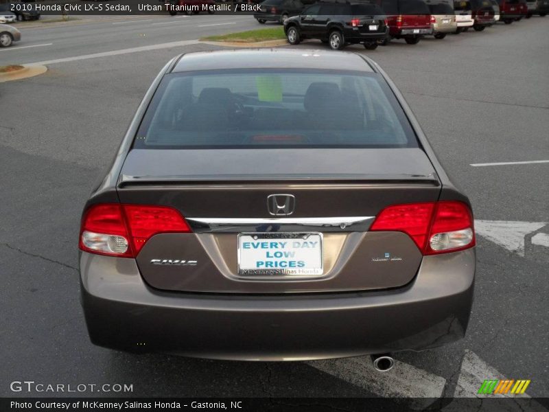 Urban Titanium Metallic / Black 2010 Honda Civic LX-S Sedan