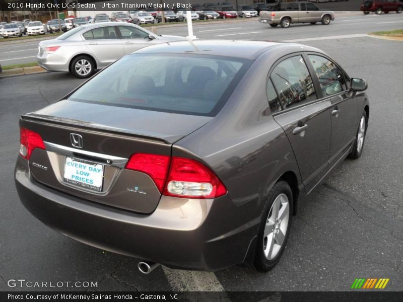 Urban Titanium Metallic / Black 2010 Honda Civic LX-S Sedan