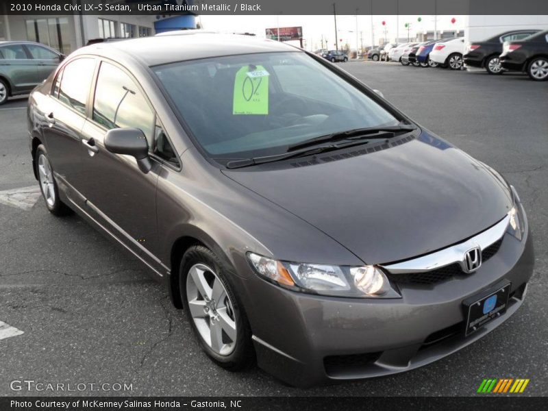 Urban Titanium Metallic / Black 2010 Honda Civic LX-S Sedan