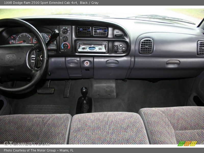 Black / Gray 1998 Dodge Ram 2500 Sport Extended Cab 4x4