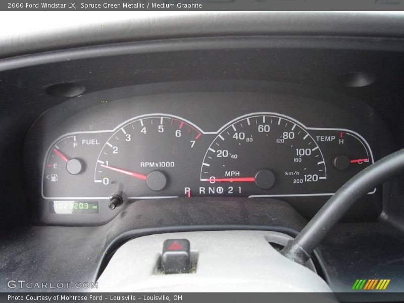 Spruce Green Metallic / Medium Graphite 2000 Ford Windstar LX